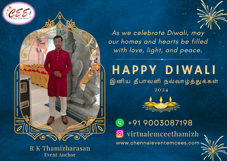 Deepavali Wishes from Chennai Emcee Thamizharasan